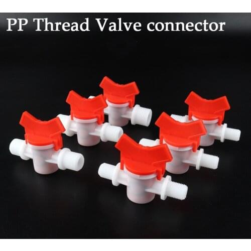 2Pcs Male Thread Valve G1/4''~G1'' Aquarium Soft Hose Equal Barb Joint Garden Micro Irrigation PVC Pipe Reducing Connector