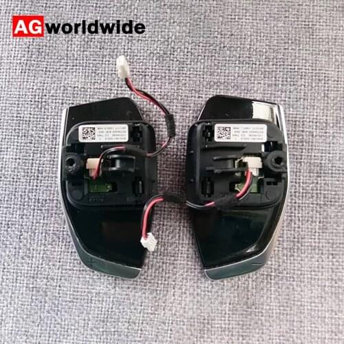 8W0951523S For Audi A3 A4 B9 A5 Q2 Tiptronic Black High-Gloss Chrome Steering Wheel Shift Paddle