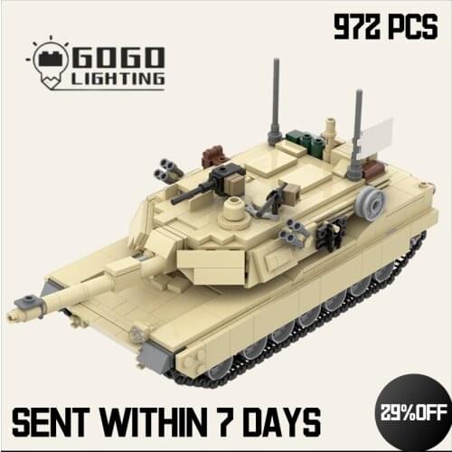 972pcs Military Challenger 2 Main Battle Tank Building Blocks Word Famous Tanks Bricks Set Model Toys For Children Kids Gifts