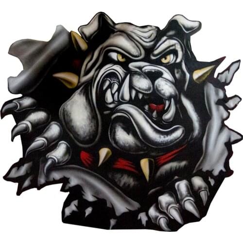 B-0011# Printed Self-adhesive Decal Cool Bull Car Sticker Waterproof Auto Decors on Bumper Rear Window