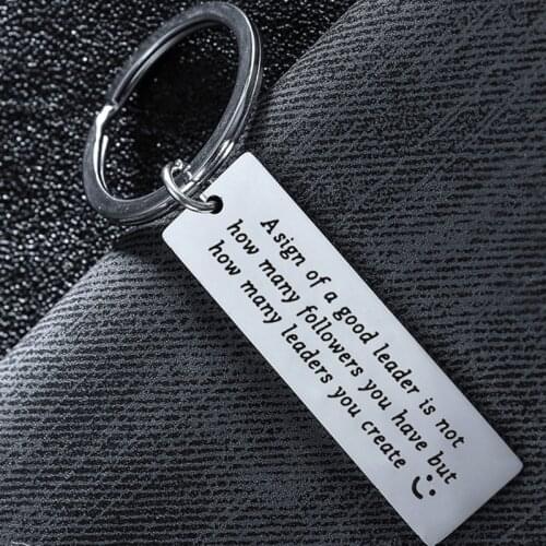 Key Chain Gift Mentor Gifts A Sign of a Good Leader is Not How Many Followers You Have Inspired Mentor Supervisor Keychain