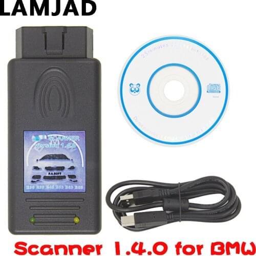 Newly For BMW SCANNER 1.4.0 Scanner Version 1.4 with FT232RL Chip PA Soft 1.4 OBD2 Diagnostic tool dropShipping