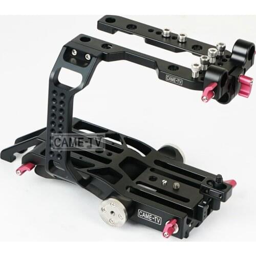 CAME-TV Cage for S ony FS7 Camera HT-FS7-2 15mm Rod Quick Release Plate