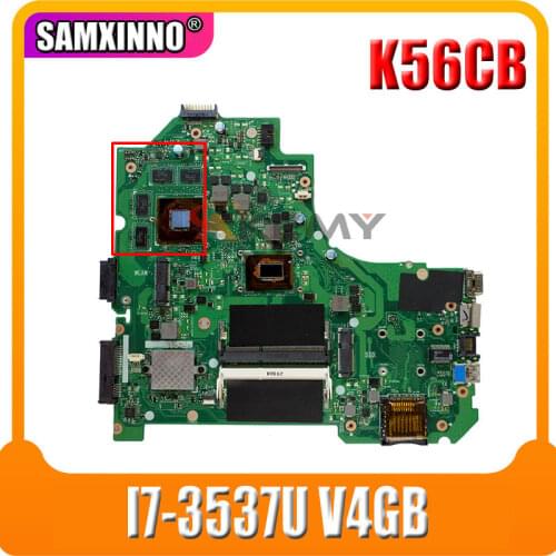 K56CB original Motherboard For Asus K56C K56CB S550C A56C A56CM Laptop motherboard I7-3537U V4GB