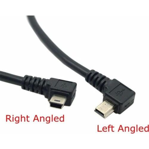 USB to Mini USB Data Charger 90 Degree Left & Right 90 Angled Connector 20cm 0.2m mini usb short cord