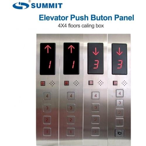 DC24V ANT 4 Floors Goods Lift LOP Hall Operation Dumbwaiter Pushbutton Panel