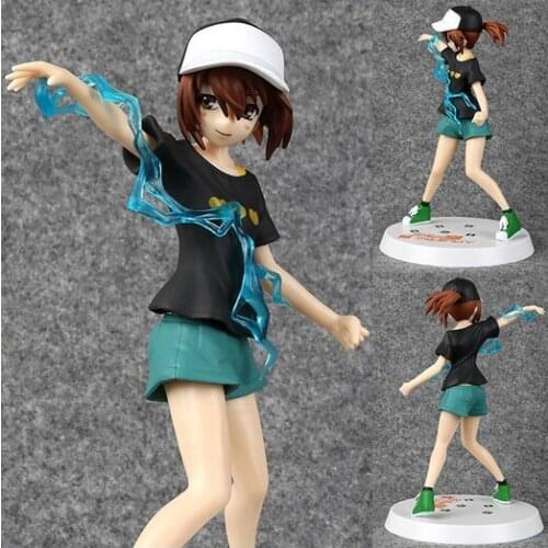 Hot 2021 19cm Electro Master Toaru Kagaku no Railgun Mikoto Misaka Action Figure toys doll Christmas gift collectors paojie