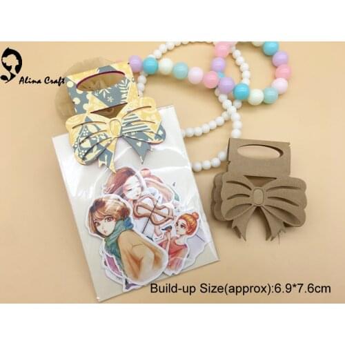 AlinaCraft METAL CUTTING DIES cut 2pc bag topper present card butterfly handle scrapbooking PAPER CRAFT card album art cutter