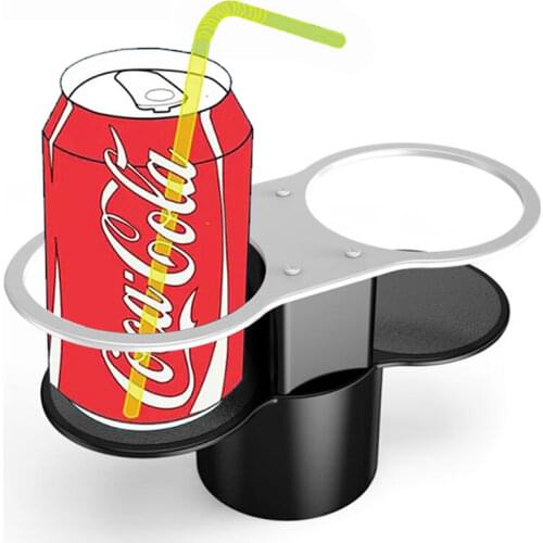 Double Hole Car Cup Holder Metal Mount Holder Stand Universal Bottle Drinking Holder Automotive Car Interior Accessories