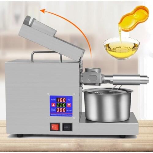 Upgraded Oil Press Machine Stainless Steel Commercial Home Extractor Intelligent Temperature Control Oil Presser 110V/220V