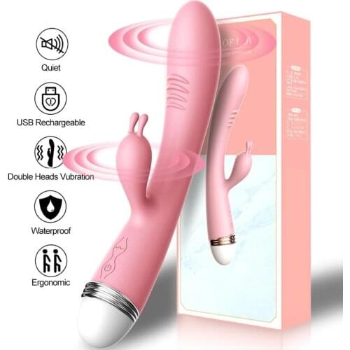 Strong Dildo Vibrator G-Spot Rabbit Vibrator Clitoris Stimulator Vaginal Massager Sex Toys For Women Female Masturbation -40