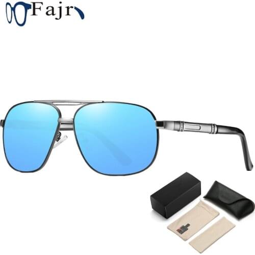 Pilot Glasses For Men Sunglasses With Case Designer Polarized Lenses Sun Golden Male Drivers Shade Super Cool Eyeglasses 2021