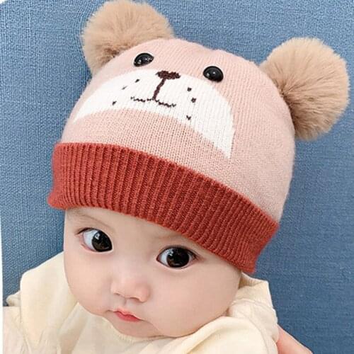 New Arrival Baby Girl Boy Winter Hat Baby Soft Warm Beanie Hat Crochet Elasticity Knitted Hats Children Casual Warm Cap