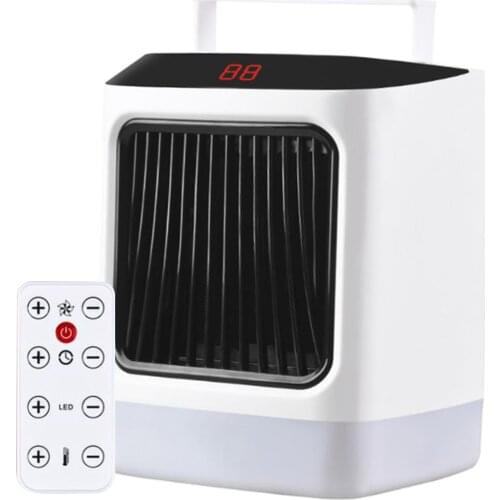 Portable Electric Space Heater Cooler 800W Winter Air Fan Adjustable Quiet
