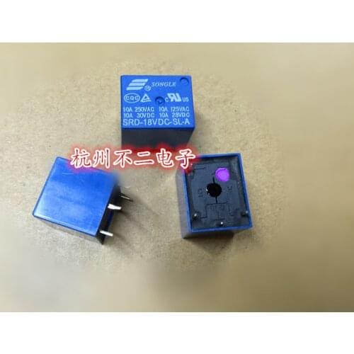 Relay SRD-18VDC-SL-A 4-pin set normally open 10A T73 3FF HRS4