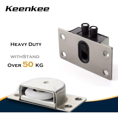 Wardrobe TV console bookcase sliding door Nylon Wheel heavy duty bearing roller height adjustable Stainless steel frame pully