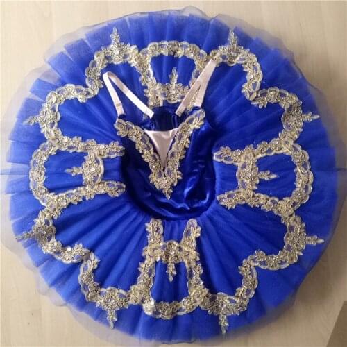 Blue Ballerina Dress Swan Lake Dance Costume Child Kid Adult Pancake Tutu For Girls Ballet Professional Ballet Tutu Ballet Skirt