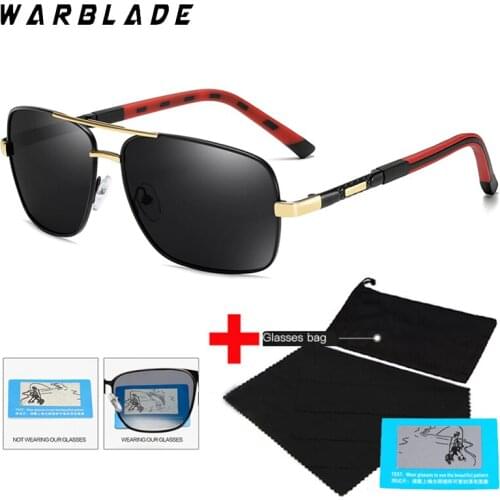 Classic Polarized Sunglasses Brand Design Men Square Metal Driving Sun Glasses UV400 Male Coating Sunglass Shades Gafas De Sol