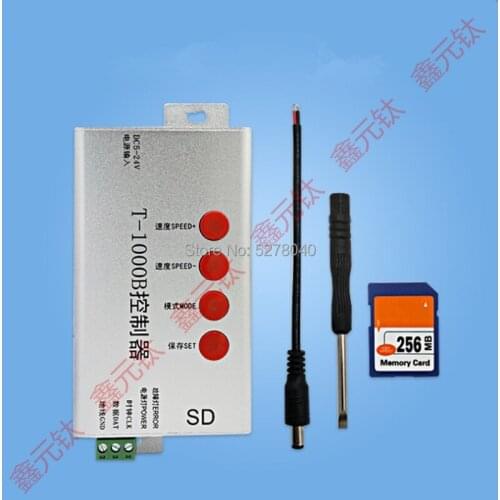 T1000B Can be programmed Magic lantern with can control 2048 pixels SD card with memory DIY Adjust color brightness
