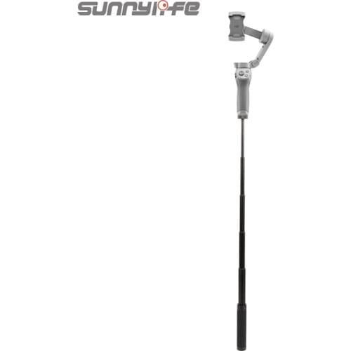 Sunnylife Extension Rod For OSMO Mobile 2/3/4 Length Adjustable 18.8-66cm Aluminum Alloy Stable Durable Gimbal Accessories