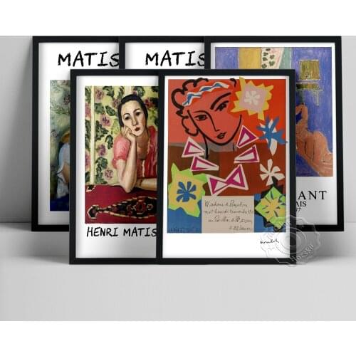 Henri Matisse Exhibition Poster, Portrait Of Greta Moll Canvas Prints, Woman Portraiture Wall Art, Matisse Vintage Wall Decor