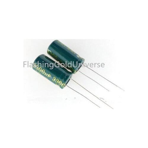 Free shipping 10V 3300UF 3300UF 10V Aluminum Electrolytic Capacitors Size:10*20 10*25 best quality New origina