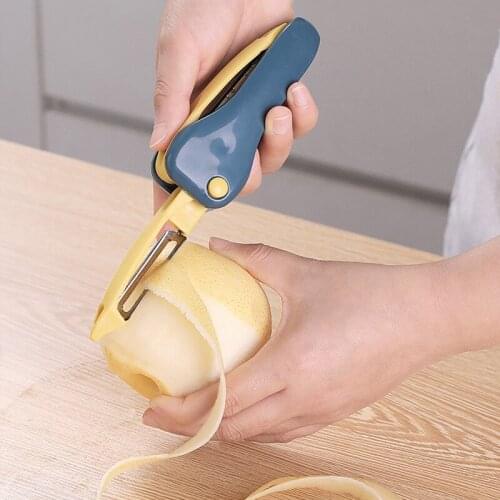 2 In1 Multi-Function Foldable Double Head Paring Knife Peeler Slicer Knife Blade Sharp For Potato Fruit Home Kitchen Grater