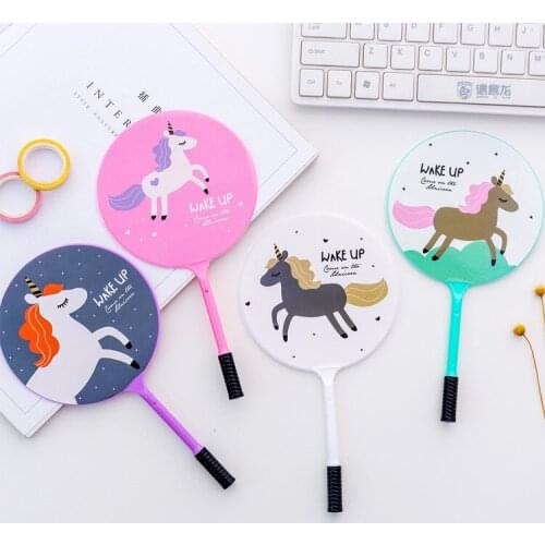 36 pcs/lot Cartoon Unicorn Fan Ballpoint Pen Cute fruit Ball Pens For Kids gift school Writing supplies escolar