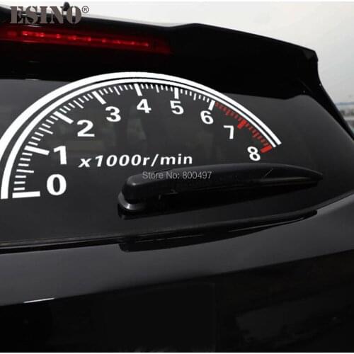 Car Styling New Style Decoration Car Accessory Rear Windshield Funny Tachometer Creative Sticker Car Whole Body Vinyl Decals