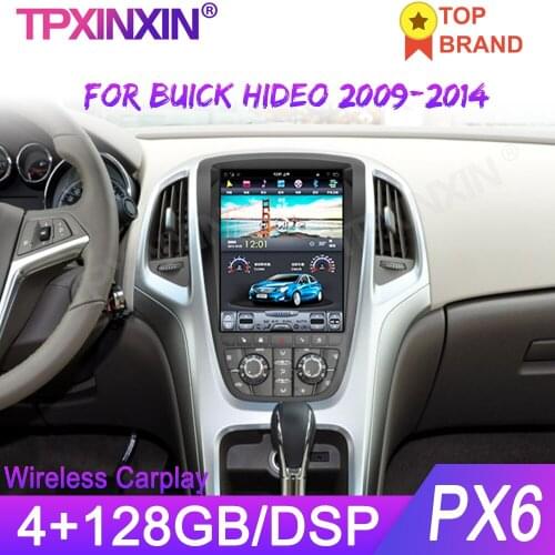 Wireless Carplay Tesla Style Android 9.0 Car Player GPS Navigation For Buick Hideo 2009-2014 Stereo Multimedia Player Auto Radio