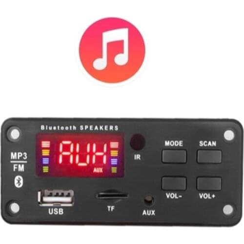 Wireless Car USB Mp3 Player Bluetooth TF Card Slot / USB / FM / Remote Decoding Board Bluetooth5.0 Decoding Board Module