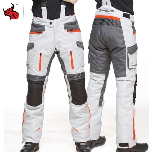 Motocross Pants Reflective Safety Protection Waterproof Pantalon Moto Motorcycle Pants Wearable Motocross Suit CE Protection For