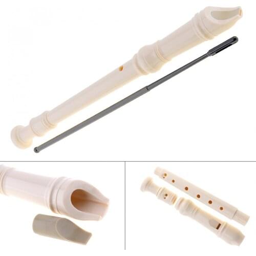 Delicate 8 Holes Plastics Instrument Musical Soprano Recorder Flute Long Children Toy Musical Instrument Educational Tool