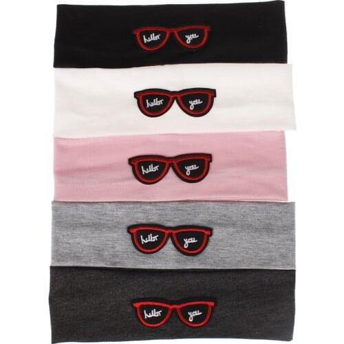 Baby Headband Girls Boys Casual Cotton Glasses Head Bands For Children Stretch Headband Lovely Elastic Hair Band Accessories