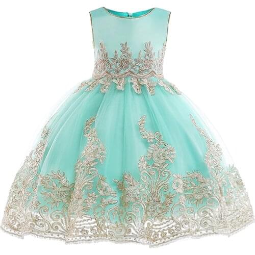 2020 Children party clothing flower girl dresses for weddings vestidos de primera comunion 2019 baby pageant ball gown costume