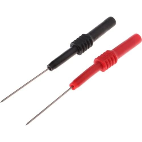 3.5cm Test Probe Back Needle Table with a Set of Two Black + Red Probe