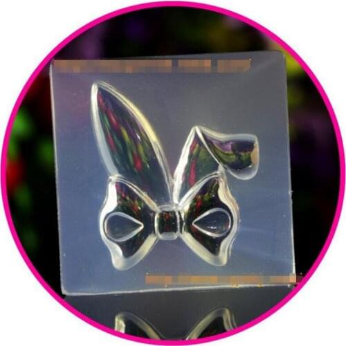 DIY jewelry tool Silicone mould Bowknot cute rabbit ears Pendant drop earring mold handmade craft decoration epoxy resin mold