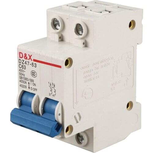 Quality 2P 63A DC400V MCB Solar Energy Photovoltaic (pv) Solar DC Circuit Breaker