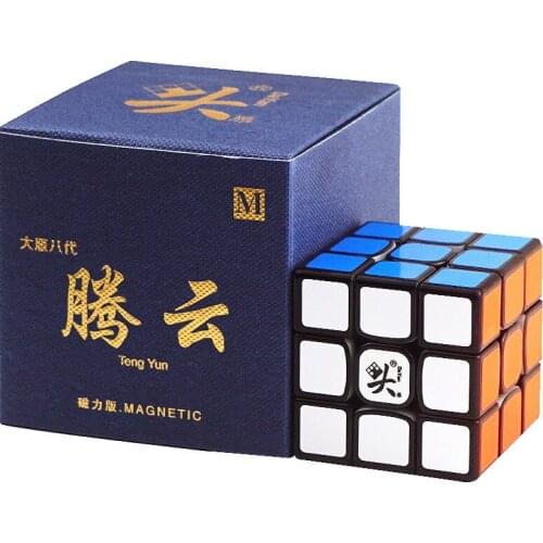 DaYan Tengyun 3x3x3 Magnetic Version Magic Cube Professional Game Educational Toy Educational Speed Exercise Brain Gift