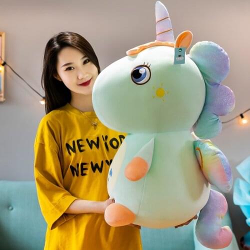 Kawaii Colorful Soft Unicorn Plush Toys Cartoon Animal Dolls for Children Girls Stuffed Toy Birthday Gifts