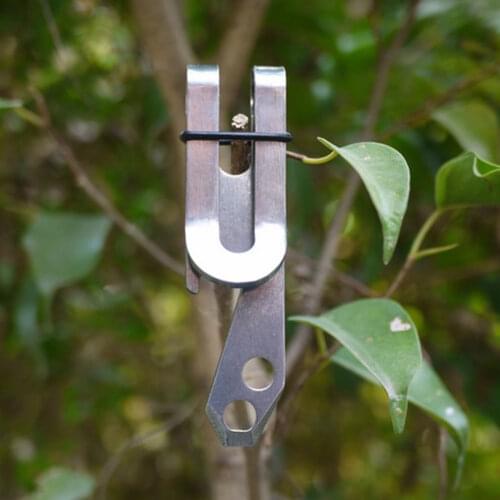 Multi-Function Mini Stainless Steel Money Clip Belt Hanger Bottle Opener Tool