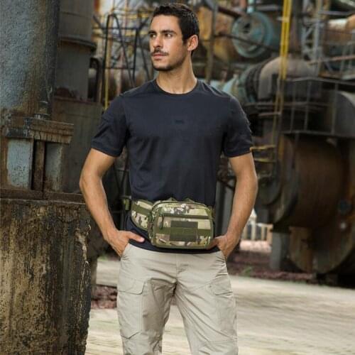 Unisex Outdoor Tactical Multifunction Waist Pack Military Combat Camping Sport Hunting Bag Waterproof Athletic Chest bag