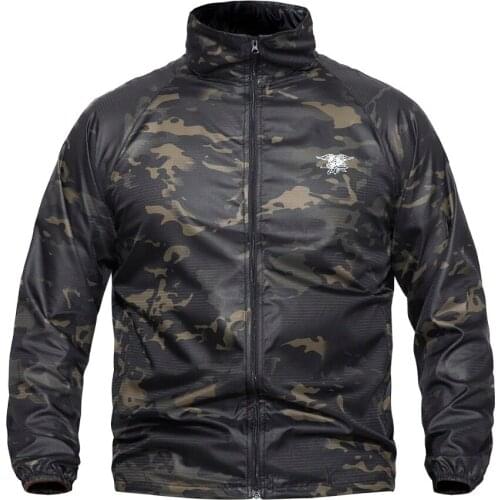 Shanghai Story Tactical UPF40 Lightweight Jacket Men Waterproof Ultra Thin Raincoat Windbreaker Military Army Skin Jackets