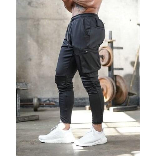 Aitonoble New Men Trainning Pants Gym Fall/Winter Running Jogging Fitness Pants Training Quick Dry Mens Cotton Pants