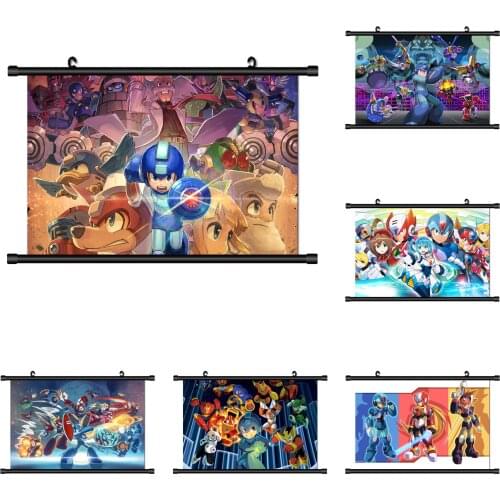 Rockman Megaman Anime Manga HD Print Wall Poster Scroll