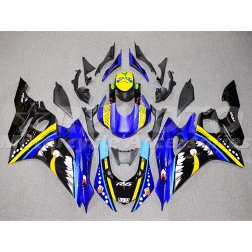 New ABS Motorcycle Fairing Kits Fit For Yamaha YZF 600 R6 2017 2018 2019 2020 R6 17 18 19 20 Bodywork Set Blue Shark