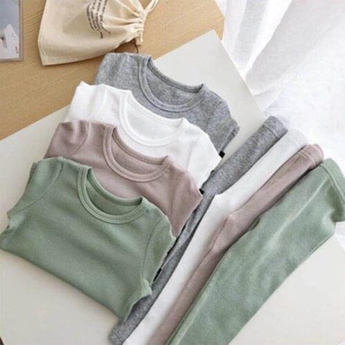 New Winter Children Pajamas Long Sleeve Cartoon Kids Sleepwear Baby Boy Clothes Sleep Suits 2pcs Cotton Girl Pyjamas Nightwear