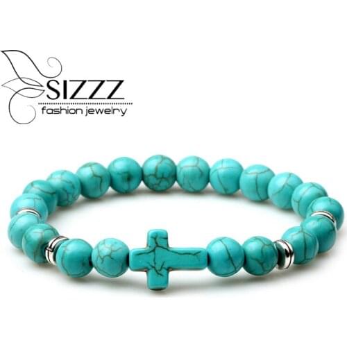SIZZZ 6CM Diameter Cross yoga bracelets Religious for men and women bracelets&bangles