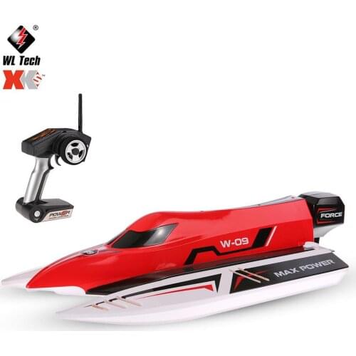 WL915 2.4Ghz RC Boat 45km/h High Speed Speedboat Boat 2 Channels Rechargeable Batteries Boat Control Remote Gifts For Kids