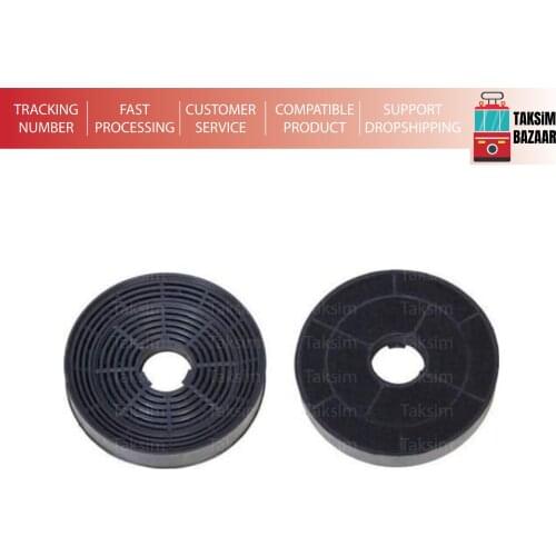 Carbon Filter for Aspirator 14cm Compatible with All Aspirators and Hoods 1 Set (2 Pieces)